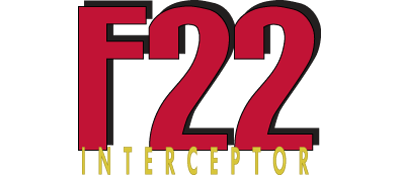 F-22 Interceptor logo for Sega Mega Drive